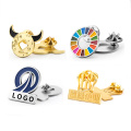 Plattierung Emaille Pin Badge Roségold Custom Hart Email Pin Lapel Metall Bronze Badge &amp; Emblem Business Gift